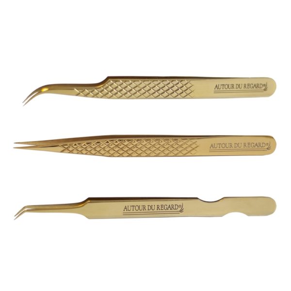 Autour du Regard - Lot de 3 pinces extensions dorées