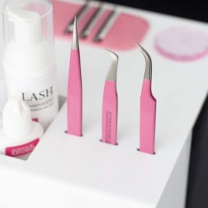 Autour du Regard - Lot de 3 pinces extensions Rose - Image 2