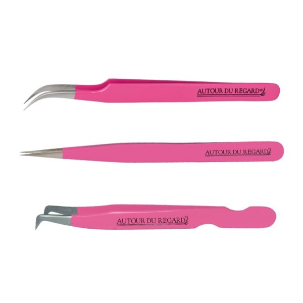 Autour du Regard - Lot de 3 pinces extensions Rose