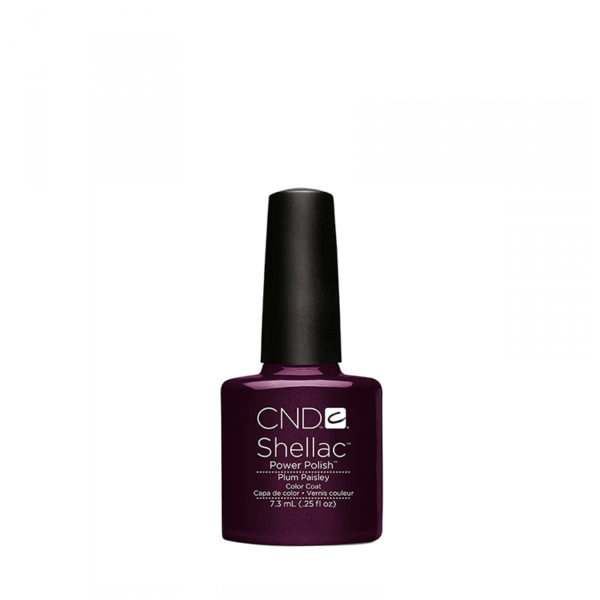 CND - Shellac - Vernis semi permanent - Couleur - Plum Paisley