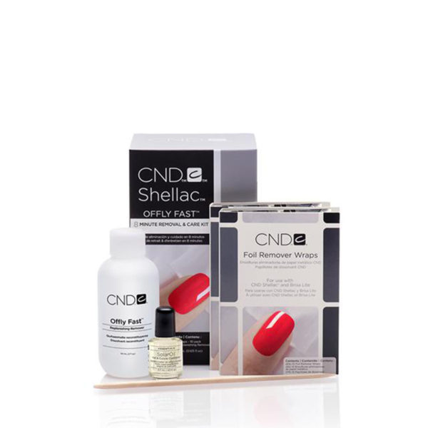 CND - Shellac - Kit de dépose Offly Fast pour vernis semi permanent