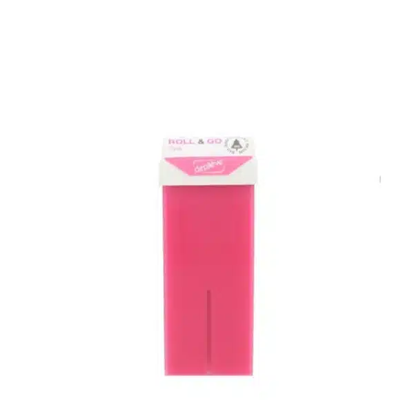 DEPILEVE - EPILATION AVEC BANDE - CARTOUCHE DE CIRE - ROLL & GO ROSE - 100GR