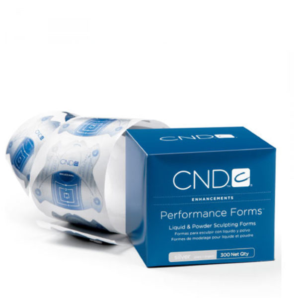 CND - NAIL SYSTEM - PERFORMANCE FORMS SILVER - 300 Pièces