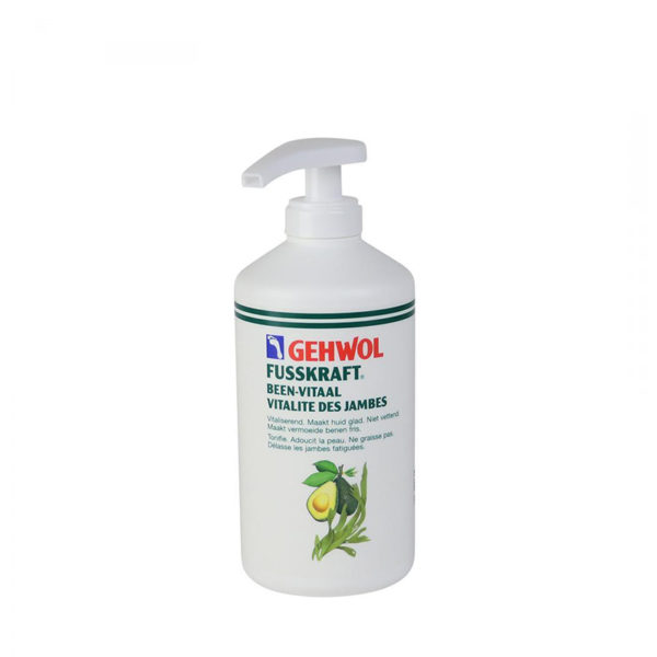 GEHWOL - FUSSKRAFT - LEG VITALITY - PEDICURE - BAUME JAMBES LOURDES - 500ML