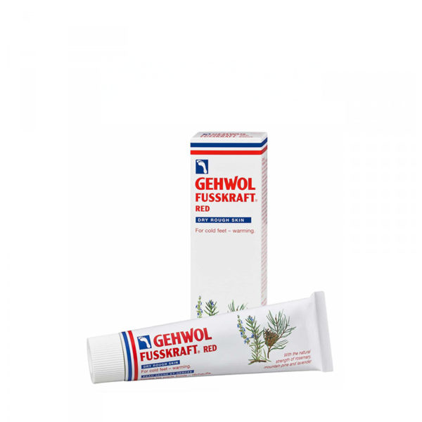 GEHWOL - FUSSKRAFT - ROUGE - PEDICURE - PIEDS FROIDS - PEAU SECHE - 125ML