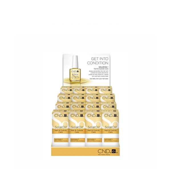 CND - SolarOil - Huile à cuticules professionnelle Display de 16 X 15ml