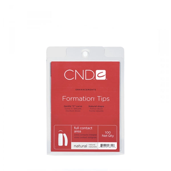 CND - NAIL SYSTEM TIPS - FORMATION NATUREL - PACK 100