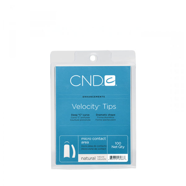 CND - NAIL SYSTEM TIPS - VELOCITY NATUREL - PACK 100