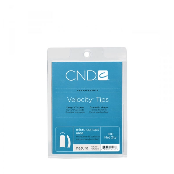 CND - NAIL SYSTEM TIPS - VELOCITY NATUREL - PACK 100