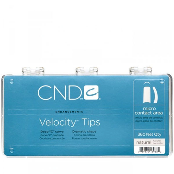 CND - NAIL SYSTEM TIPS - VELOCITY NATUREL - PACK 360