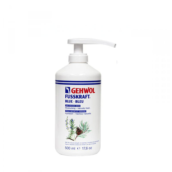 GEHWOL - FUSSKRAFT - BLEU - PEDICURE - PEAU SECHE ET GERCEE - 500ML