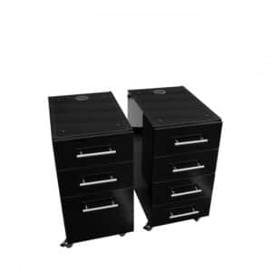 TABLE DE MANUCURE - ICY WHITE GRAPHITE - DOUBLE COMMODE - Image 3