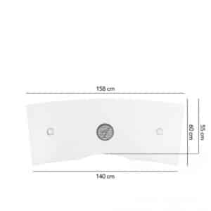 TABLE DE MANUCURE - ICY WHITE GRAPHITE - DOUBLE COMMODE - Image 2