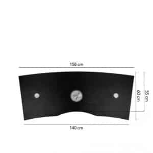 TABLE DE MANUCURE - ROMA EDELWEIS MATT - DOUBLE COMMODE - Image 3