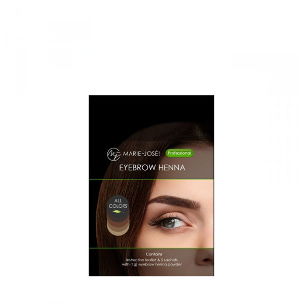 Teinture pour les sourcils au henné - Lot de 5 couleurs