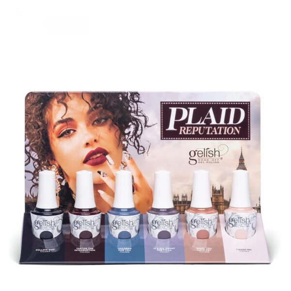 HARMONY - GELISH - COLLECTION PLAID REPUTATION  - DISPLAY 6 COULEURS