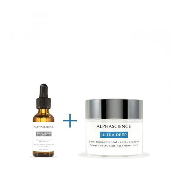 ALPHASCIENCE - DUO - Sérum ALPHA BRIGHT (CF)20ml + Crème ULTRA DEEP (CR)50ml