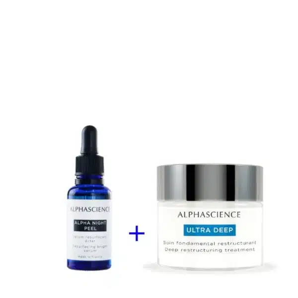 ALPHASCIENCE - DUO - Sérum NIGHT PEEL (PH)30ml + Crème ULTRA DEEP (CR)50ml