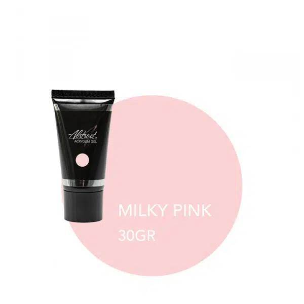 ABSTRACT - AcryGum Gel Tube MILKY PINK 30gr