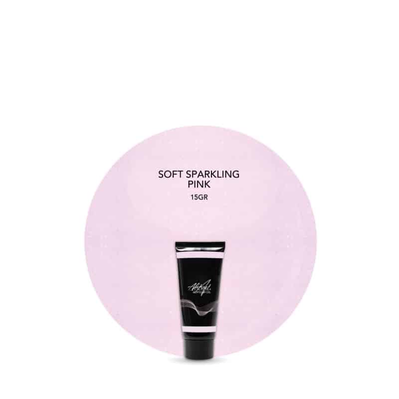 ABSTRACT - ACRYGUM GEL TUBE - SOFT SPARKLING PINK - 15GR