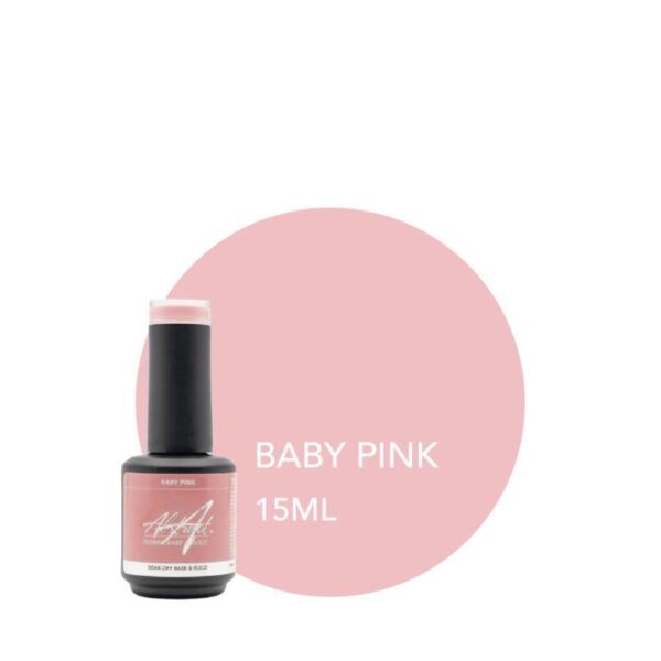 ABSTRACT - RUBBER BASE & BUILD - BABY PINK - 15ML