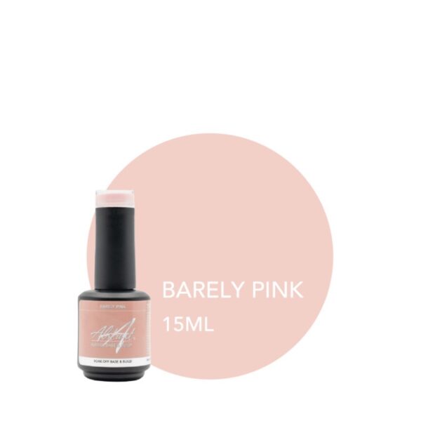 ABSTRACT - RUBBER BASE & BUILD - BARELY PINK - 15ML
