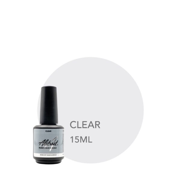 ABSTRACT - RUBBER BASE & BUILD - CLEAR - 15ML