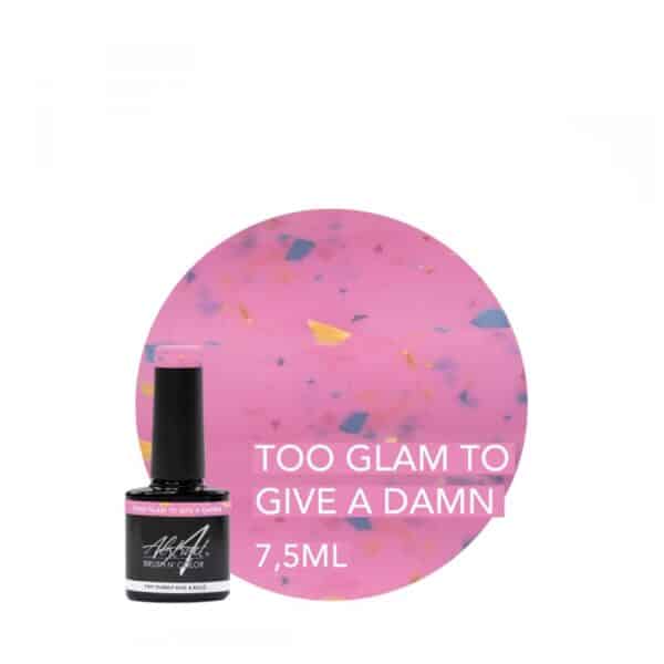 ABSTRACT - RUBBER BASE & BUILD - DAZZLING TOO GLAM TO GIVE A DAMN - 7.5ML