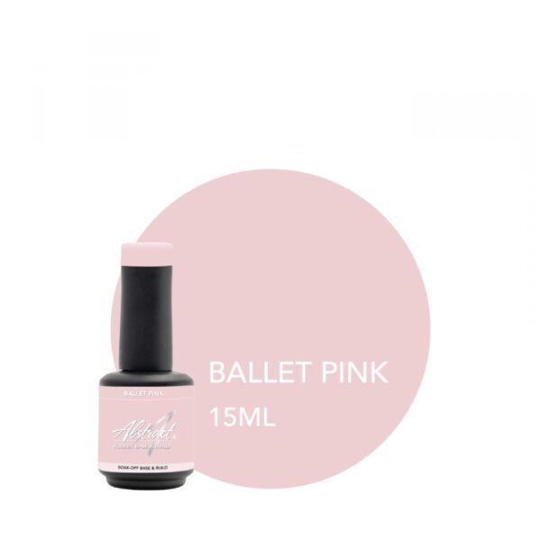ABSTRACT - RUBBER BASE & BUILD - BALLET PINK - 15ML