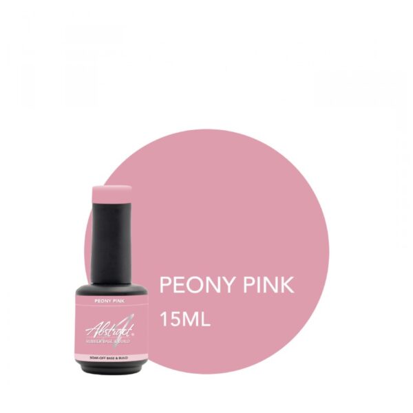 ABSTRACT - RUBBER BASE & BUILD - PEONY PINK - 15ML