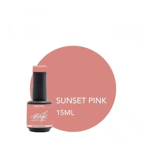 ABSTRACT - RUBBER BASE & BUILD - SUNSET PINK - 15ML