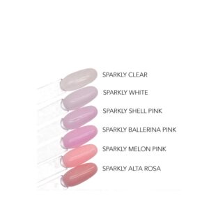 ABSTRACT - RUBBER BASE & BUILD - SPARKLY BALLERINA PINK - 7,5ML - Image 8